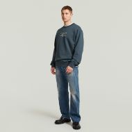 Picture of G-STAR MEN'S MULTI TEXT SWEATER VINTAGE NAVY 4