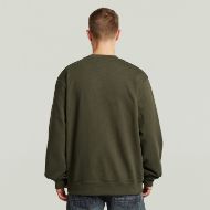 Picture of G-STAR MEN'S MULTI TEXT SWEATER BLACK OLIVE 2