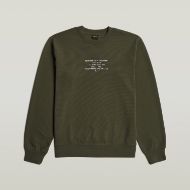 Picture of G-STAR MEN'S MULTI TEXT SWEATER BLACK OLIVE 6