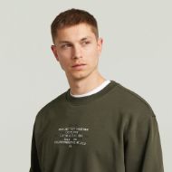 Picture of G-STAR MEN'S MULTI TEXT SWEATER BLACK OLIVE 3