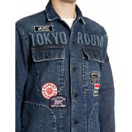 Снимка на REPLAY МЪЖКО ЯКЕ DENIM SHIRT JACKET WITH LETTERING AND PATCHES MEDIUM BLUE 4