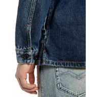 Снимка на REPLAY МЪЖКО ЯКЕ DENIM SHIRT JACKET WITH LETTERING AND PATCHES MEDIUM BLUE 6