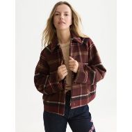 Снимка на SCOTCH&SODA ДАМСКО ЯКЕ CHECKED SHORT - BITTER CHOCOLATE 4