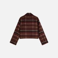 Снимка на SCOTCH&SODA ДАМСКО ЯКЕ CHECKED SHORT - BITTER CHOCOLATE 2
