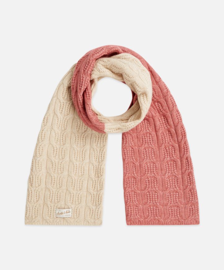 Снимка на SCOTCH&SODA ДАМСКИ ШАЛ CABLE STITCH KNITTED - SHIFTING SAND