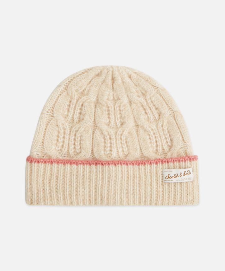 Снимка на SCOTCH&SODA ДАМСКА ШАПКА CABLE STITCH KNITTED - SHIFTING SAND