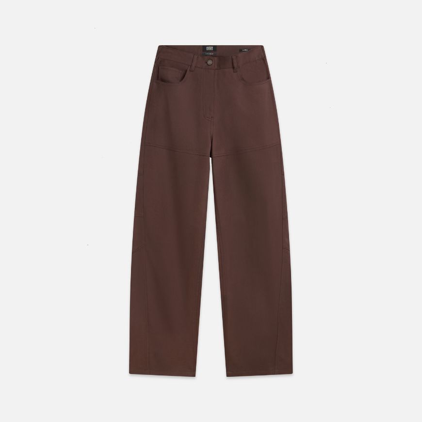 Снимка на SCOTCH&SODA ДАМСКИ ПАНТАЛОН LOTUS - HIGH-RISE BARREL LEG LYOCELL - BITTER CHOCOLATE