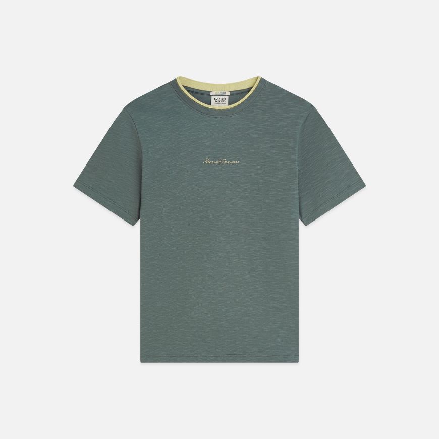 Снимка на SCOTCH&SODA ДАМСКА БЛУЗА CHEST EMBROIDERY REGULAR FIT - BALSAM GREEN