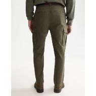 Picture of SCOTCH&SODA MEN'S HARPER GARMENT-DYED TWILL CARGO PANT - FOREST NIGHT 5