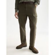 Picture of SCOTCH&SODA MEN'S HARPER GARMENT-DYED TWILL CARGO PANT - FOREST NIGHT 4