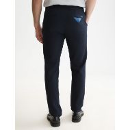 Picture of SCOTCH&SODA MEN'S STUART MINI YARN-DYED COTTON-WOOL BLEND CHINO - SKY CAPTAIN HERRINGBONE 5