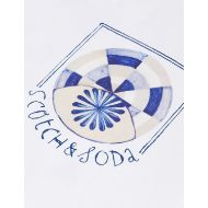 Picture of SCOTCH&SODA MEN'S FRONT AND BACK ARTWORK RELAXED FIT T-SHIRT - BRIGHT WHITE 3