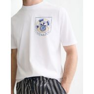 Picture of SCOTCH&SODA MEN'S FRONT AND BACK ARTWORK RELAXED FIT T-SHIRT - BRIGHT WHITE 6