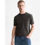 Picture of SCOTCH&SODA MEN'S GARMENT-DYE RELAXED FIT T-SHIRT - RAVEN 4