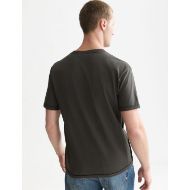 Picture of SCOTCH&SODA MEN'S GARMENT-DYE RELAXED FIT T-SHIRT - RAVEN 5