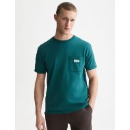 Picture of SCOTCH&SODA MEN'S GARMENT-DYE RELAXED FIT T-SHIRT - DEEP TEAL 4