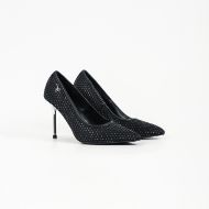 Снимка на KARL LAGERFELD ДАМСКИ ОБУВКИ SARABANDE GEMSTONE NET COURT HEELS BLACK W/SILVER 2