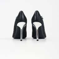 Снимка на KARL LAGERFELD ДАМСКИ ОБУВКИ SARABANDE GEMSTONE NET COURT HEELS BLACK W/SILVER 4