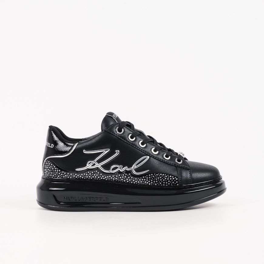 Снимка на KARL LAGERFELD ДАМСКИ СПОРТНИ ОБУВКИ KAPRI SIGNIA SHINE STUDS SNEAKERS BLACK