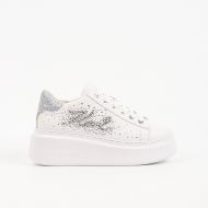 Снимка на KARL LAGERFELD ДАМСКИ СПОРТНИ ОБУВКИ ANAKAPRI RHINESTONE SIGNIA LOW SNEAKERS WHITE W/SILVER 1