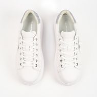 Снимка на KARL LAGERFELD ДАМСКИ СПОРТНИ ОБУВКИ ANAKAPRI RHINESTONE SIGNIA LOW SNEAKERS WHITE W/SILVER 3