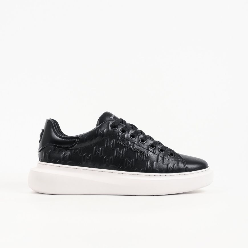 Снимка на KARL LAGERFELD МЪЖКИ СПОРТНИ ОБУВКИ KORE MONOGRAM EMBOSSED LO SNEAKERS BLACK