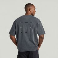 Picture of G-STAR MEN'S WASHED MULTI GR OVERSIZED T-SHIRT INDIA INK GD 2