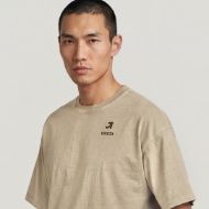 Picture of G-STAR MEN'S WASHED MULTI GR OVERSIZED T-SHIRT DESERT SAND GD 3