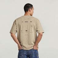 Picture of G-STAR MEN'S WASHED MULTI GR OVERSIZED T-SHIRT DESERT SAND GD 2