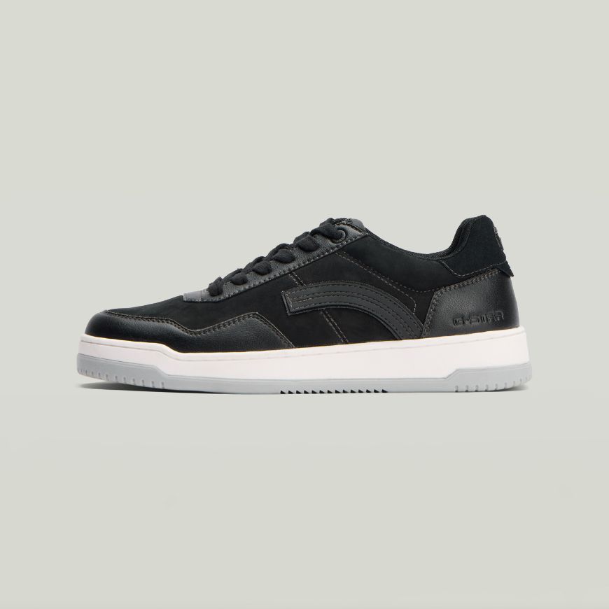 Picture of G-STAR MEN'S MONTRA LEATHER SNEAKERS BLACK