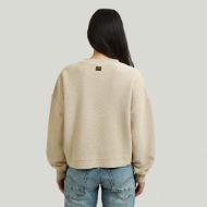 Picture of G-STAR WOMEN'S MIXED MEDIA RELAXED SWEATER DK BRICK 2