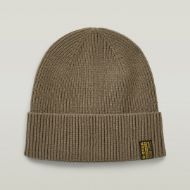 Picture of G-STAR MEN'S PREMIUM WOOL BEANIE FOSSIL 1