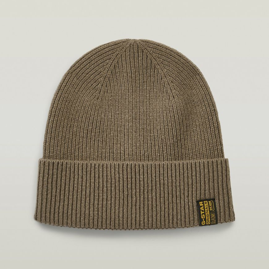 Picture of G-STAR MEN'S PREMIUM WOOL BEANIE FOSSIL