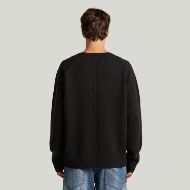 Picture of G-STAR MEN'S WOOL RAGLAN RELAXED PULLOVER DK BLACK 2