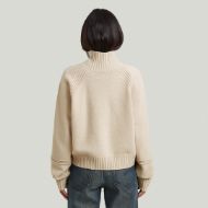 Picture of G-STAR WOMEN'S HEAVY MOTO TURTLE KNIT DK BRICK 2