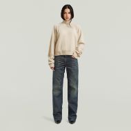 Picture of G-STAR WOMEN'S HEAVY MOTO TURTLE KNIT DK BRICK 4