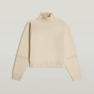 Picture of G-STAR WOMEN'S HEAVY MOTO TURTLE KNIT DK BRICK 6
