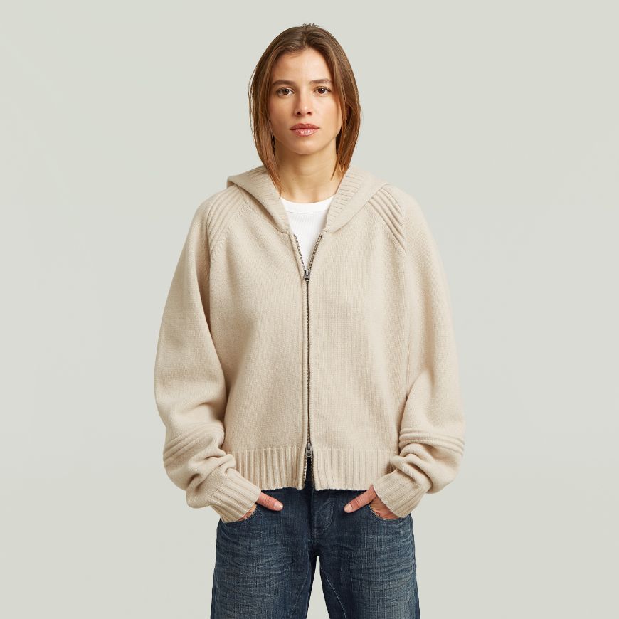 Picture of G-STAR WOMEN'S HEAVY MOTO CARDI DK BRICK