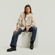 Picture of G-STAR WOMEN'S HEAVY MOTO CARDI DK BRICK 5