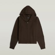 Picture of G-STAR WOMEN'S HEAVY MOTO CARDI COFFEE BEAN 1