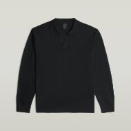 Picture of G-STAR MEN'S WOOL REFINED POLO COLLAR KNIT DK LEGION BLUE 1