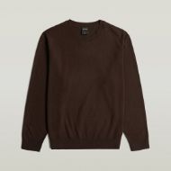 Picture of G-STAR MEN'S WOOL REFINED PULLOVER COFFEE BEAN 1