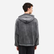 Picture of DIRTY LAUNDRY MEN'S OVERSIZED FULL ZIP WITH RAW EDGES VINTAGE GREY 2