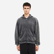 Picture of DIRTY LAUNDRY MEN'S OVERSIZED FULL ZIP WITH RAW EDGES VINTAGE GREY 1