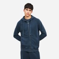 Picture of DIRTY LAUNDRY MEN'S PIQUET FLEECE FULL ZIP VINTAGE BLUE 3
