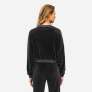 Снимка на DIRTY LAUNDRY ДАМСКИ СУИТШЪРТ RELAXED VELVET CREWNECK VINTAGE BLACK 2