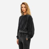 Снимка на DIRTY LAUNDRY ДАМСКИ СУИТШЪРТ RELAXED VELVET CREWNECK VINTAGE BLACK 4