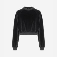 Снимка на DIRTY LAUNDRY ДАМСКИ СУИТШЪРТ RELAXED VELVET CREWNECK VINTAGE BLACK 6