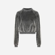 Снимка на DIRTY LAUNDRY ДАМСКИ СУИТШЪРТ RELAXED VELVET CREWNECK VINTAGE GREY 1