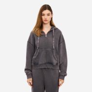 Снимка на DIRTY LAUNDRY ДАМСКИ СУИТШЪРТ CROPPED FULL ZIP WITH SEAMING VINTAGE GREY 1